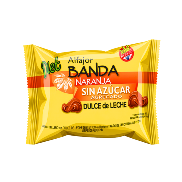 ALFAJOR BANDA NARANJA SIN AZUCAR- SIN TACC
