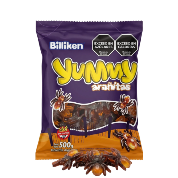 GOMITAS YUMMY X 500 grs ARAÑAS HALLOWEEN