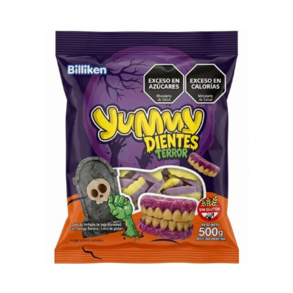 GOMITAS YUMMY X 500 grs  DIENTES TERROR