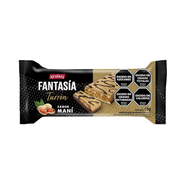 TURRON PASTA DE MANI X 80 GRS nevares